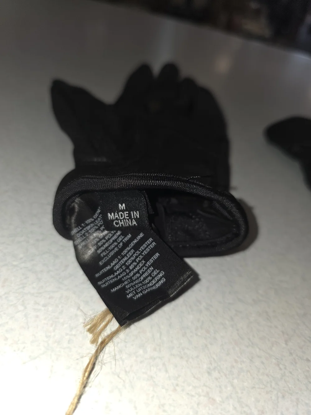 Harley-Davidson Black Gloves with Red Logo Emblem